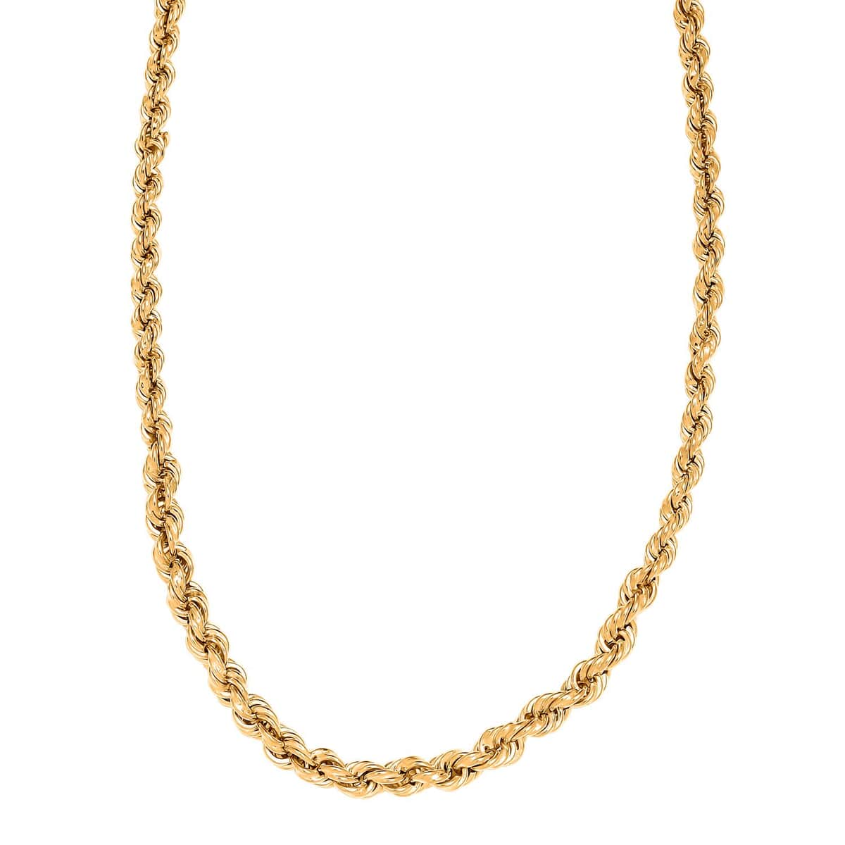 Artisan Crafted 14K Yellow Gold Over Sterling Silver Link Chain Necklace 24 Inches 26.2 Grams image number 4