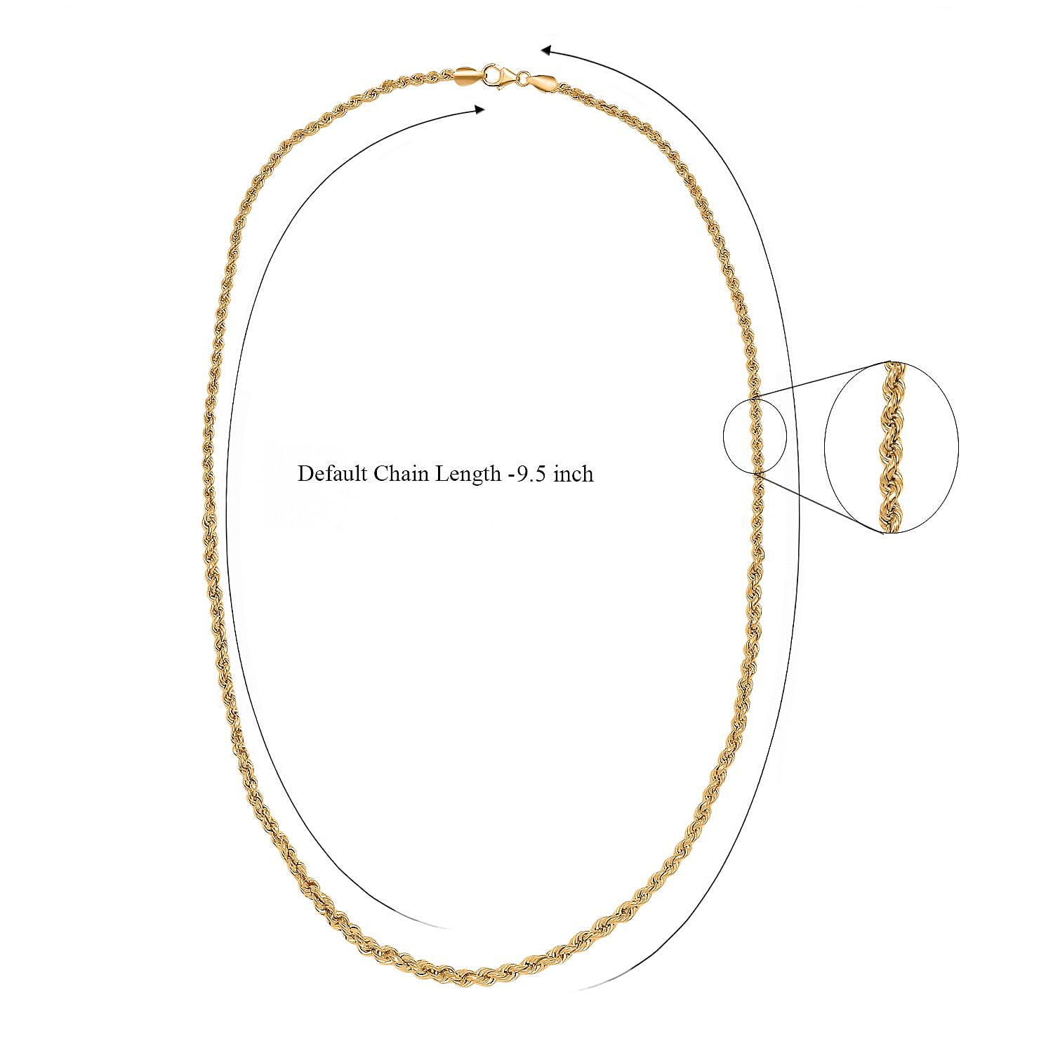 Artisan Crafted 14K Yellow Gold Over Sterling Silver Link Chain Necklace 24 Inches 26.2 Grams