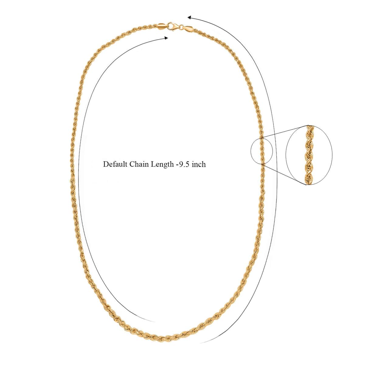 Artisan Crafted 14K Yellow Gold Over Sterling Silver Link Chain Necklace 24 Inches 26.2 Grams image number 6