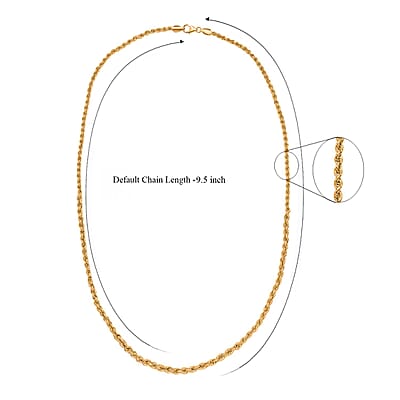 Artisan Crafted 14K Yellow Gold Over Sterling Silver Link Chain Necklace 24 Inches 26.2 Grams