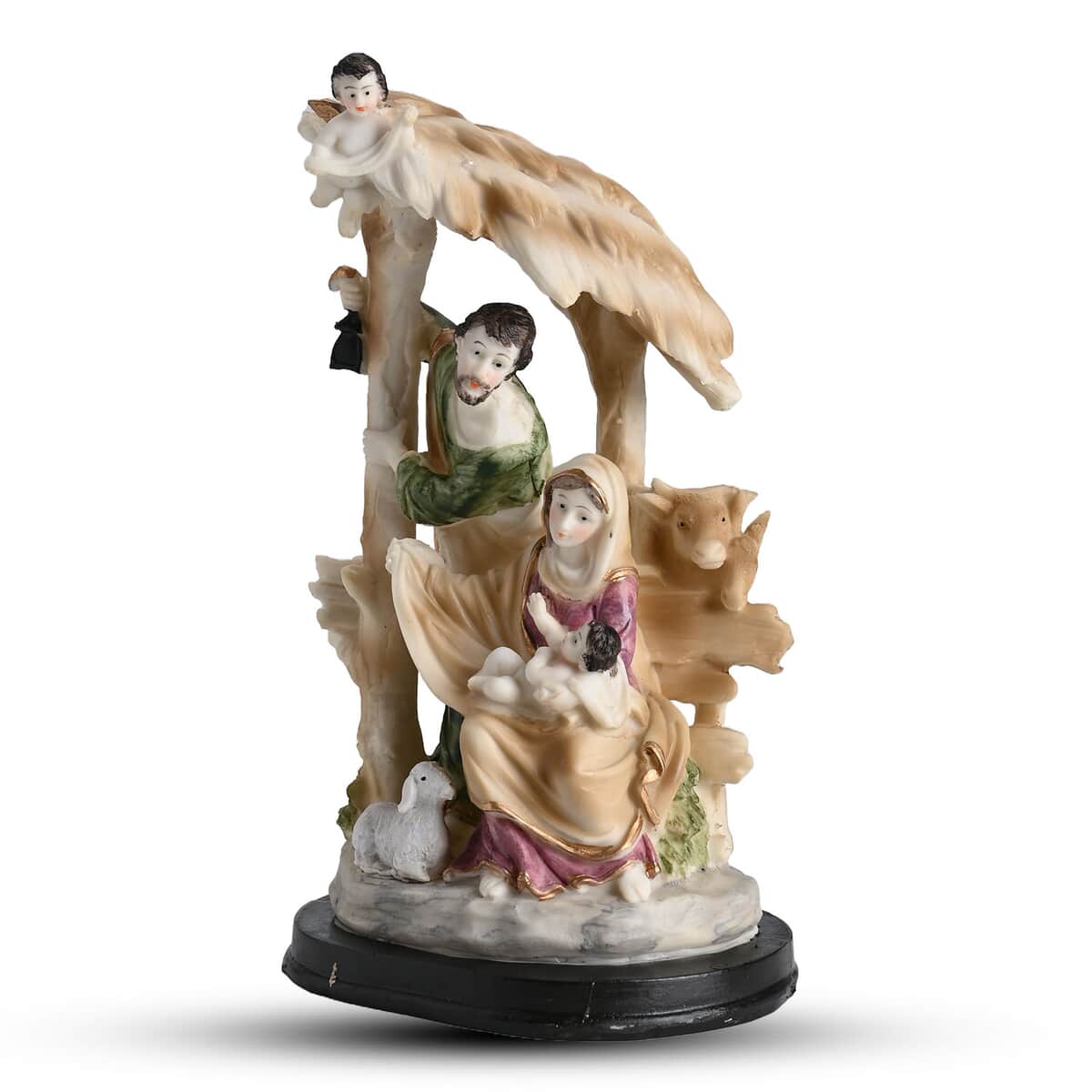 Statue of the Holy Family, Cupid, and Lamb Religious Ornament image number 5