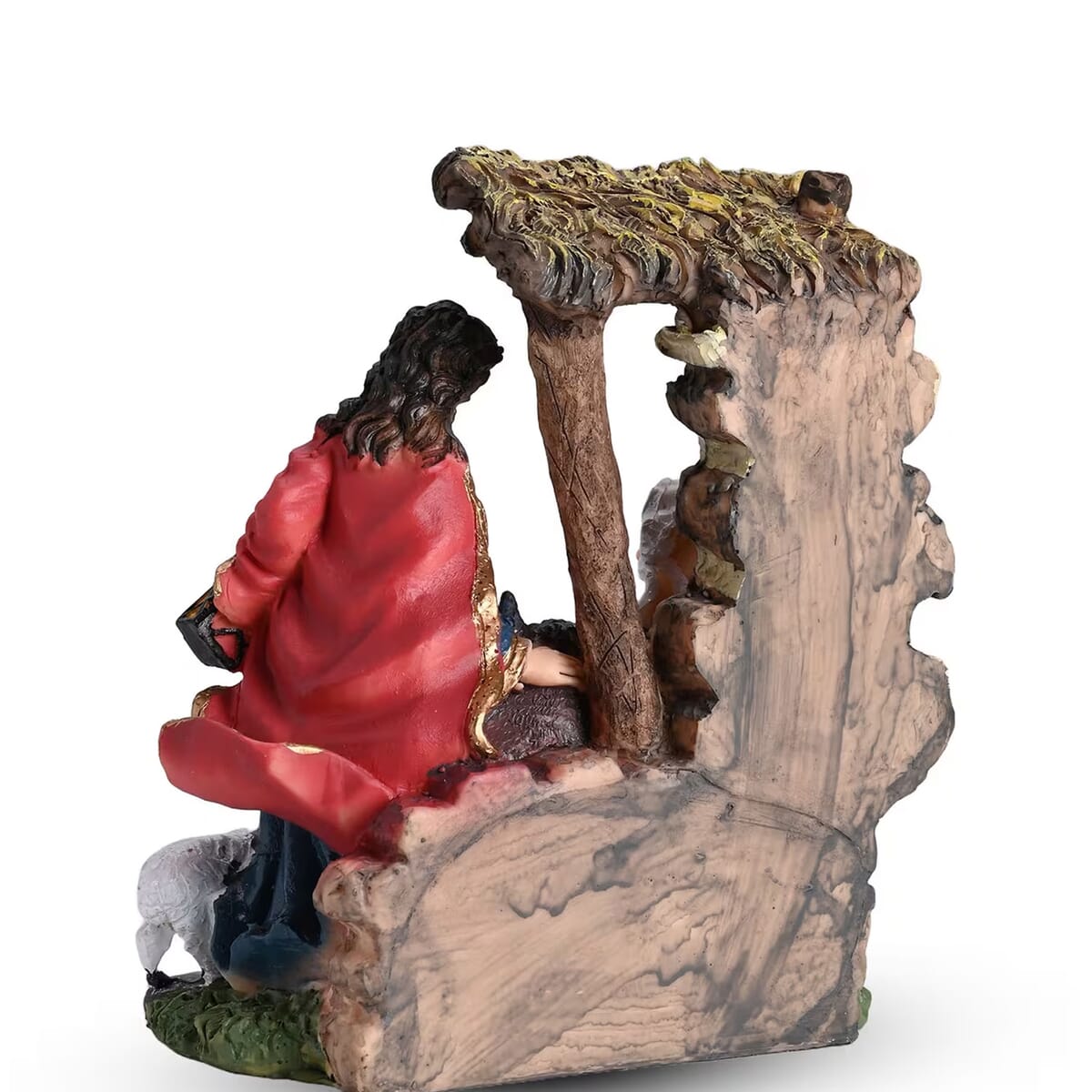 Holy Family and Lamb Statue Religious Ornament image number 7