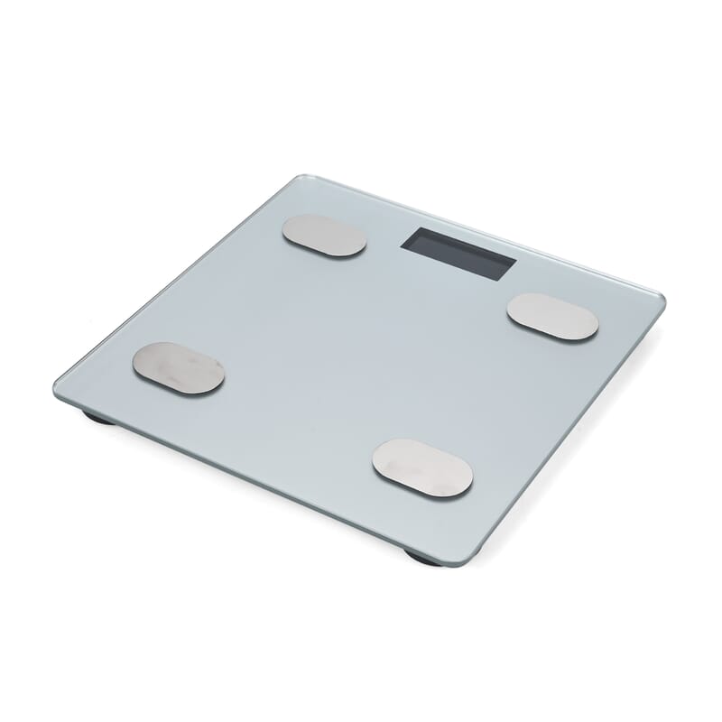 White Smart Body Fat Weighing Scale with Bluetooth (2xAAA Not Included)