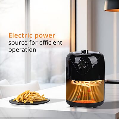 Homesmart Non-stick Compact Air Fryer with Frying Plate 2L (700w, 120v)