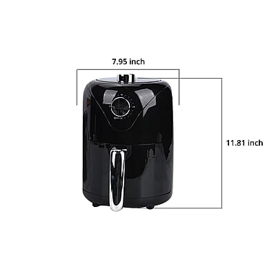 Homesmart Non-stick Compact Air Fryer with Frying Plate 2L (700w, 120v)