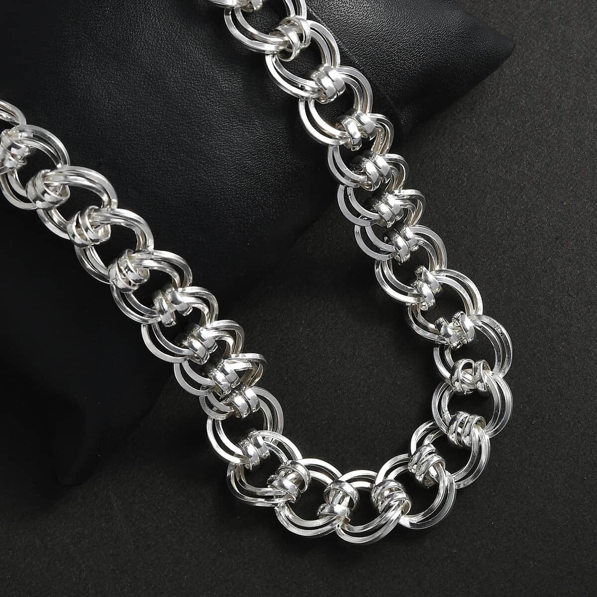 Sterling Silver Link Chain Necklace 18-20 Inches 41.00 Grams image number 1