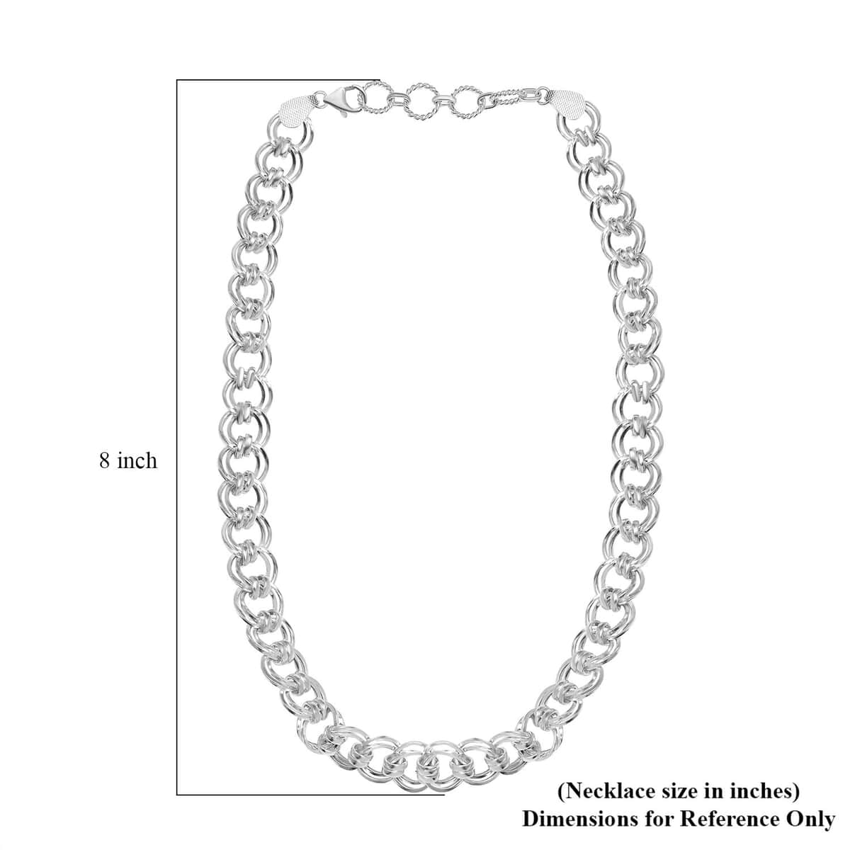 Sterling Silver Link Chain Necklace 18-20 Inches 41.00 Grams image number 3