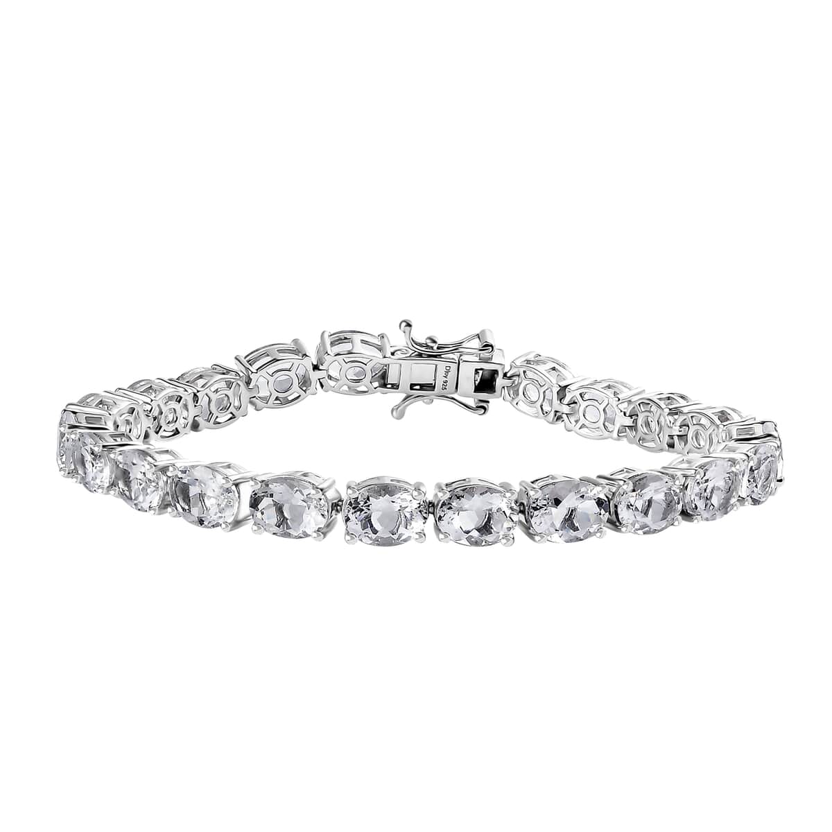 Epic Deal Brazilian Petalite, White Zircon Bracelet in Rhodium Over Sterling Silver (8.00 In) 21.75 ctw image number 0