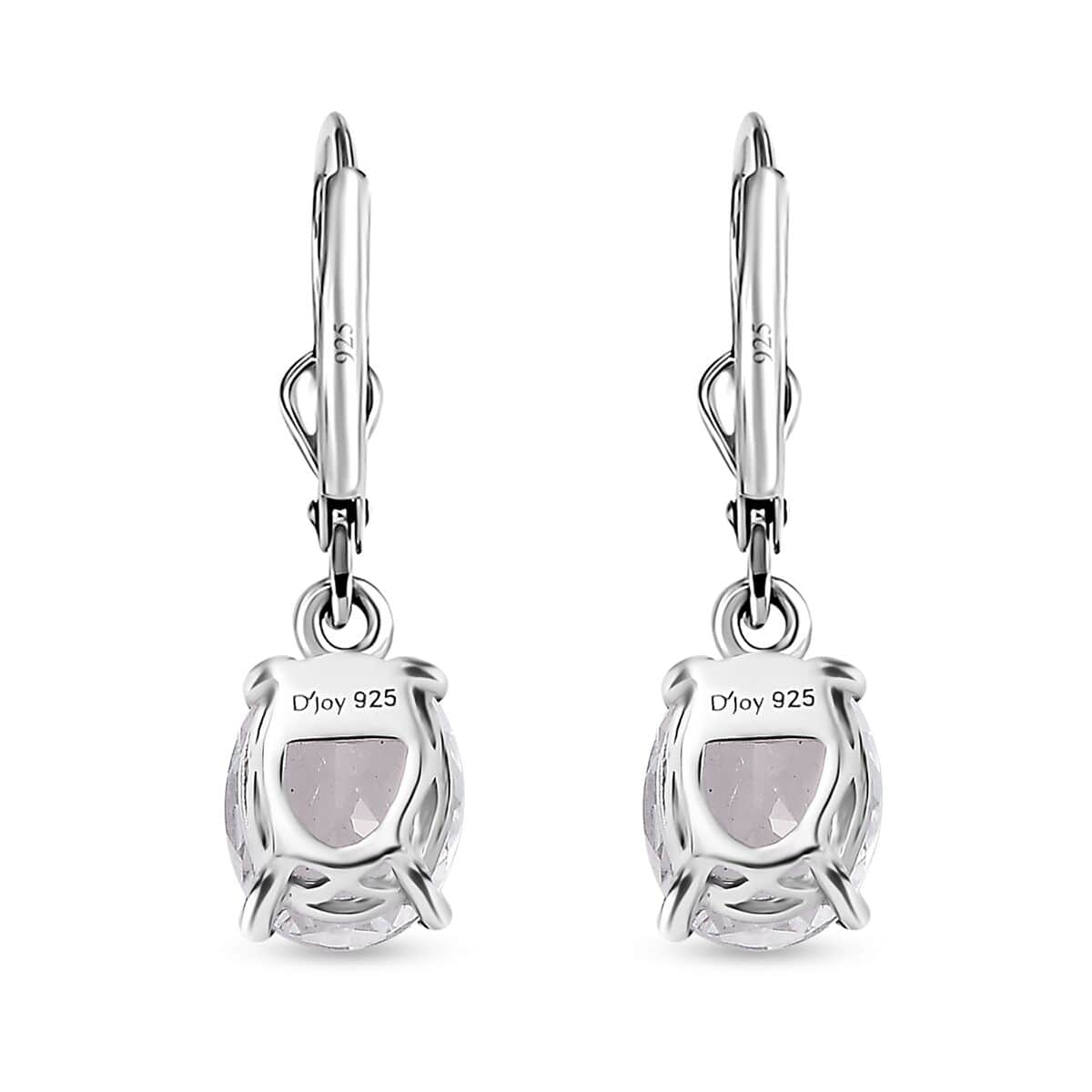 Brazilian Petalite Lever Back Earrings in Rhodium Over Sterling Silver 2.75 ctw image number 3