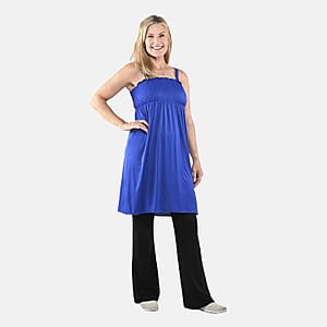 Lati Fashions Navy Smocked Sundress Cover-Up - XL