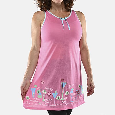 Lati Fashions Pink Martini House Dress - M