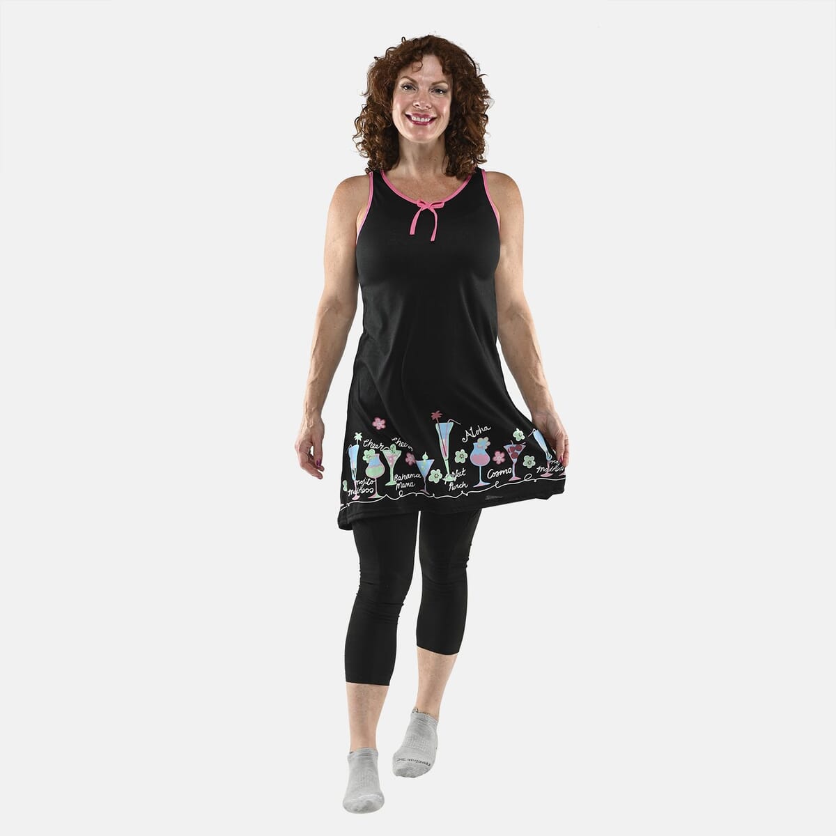 Lati Fashions Black Martini House Dress - XL image number 0