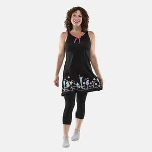 Lati Fashions Black Martini House Dress - XL