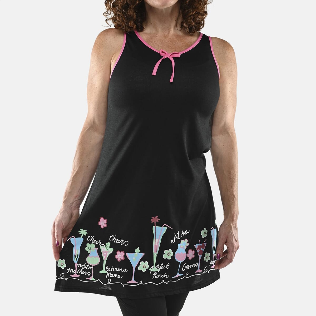 Lati Fashions Black Martini House Dress - XL image number 3
