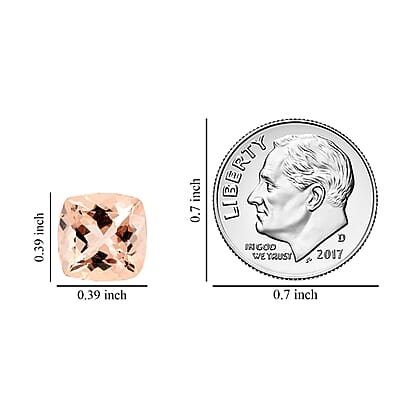 AAAA Marropino Morganite (Cush 10 mm) 3.00 ctw