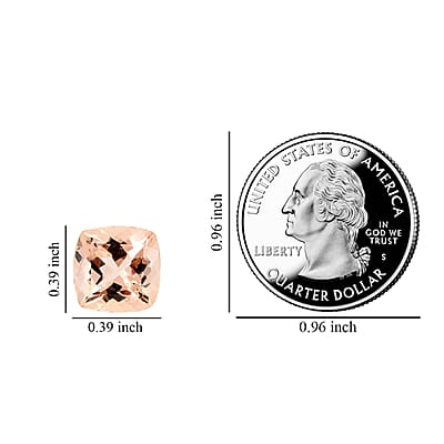 AAAA Marropino Morganite (Cush 10 mm) 3.00 ctw