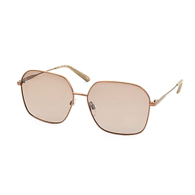 Prive Revaux Unisex Styles Brown Squared Sunglasses with Case and Cleaning Cloth