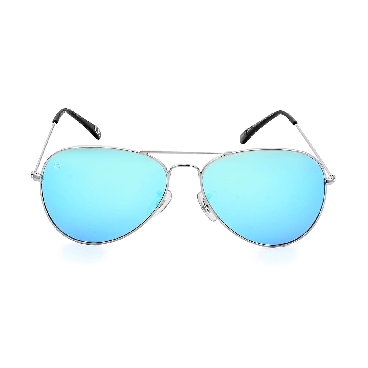 Prive Revaux Unisex Styles Light Blue Aviator Sunglasses with Case and Cleaning Cloth image number 0