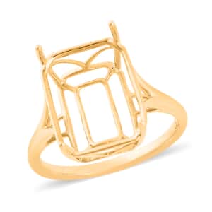 Certified & Appraised Luxoro 10K Yellow Gold Mounting Ring (Size 7.0)