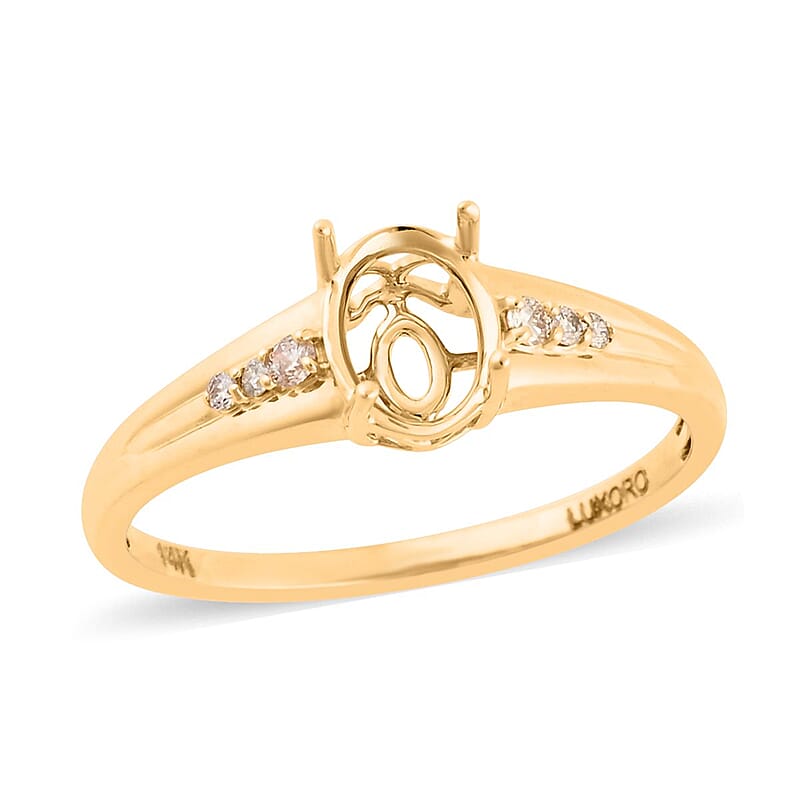 Luxoro 14K Yellow Gold Mounting Ring