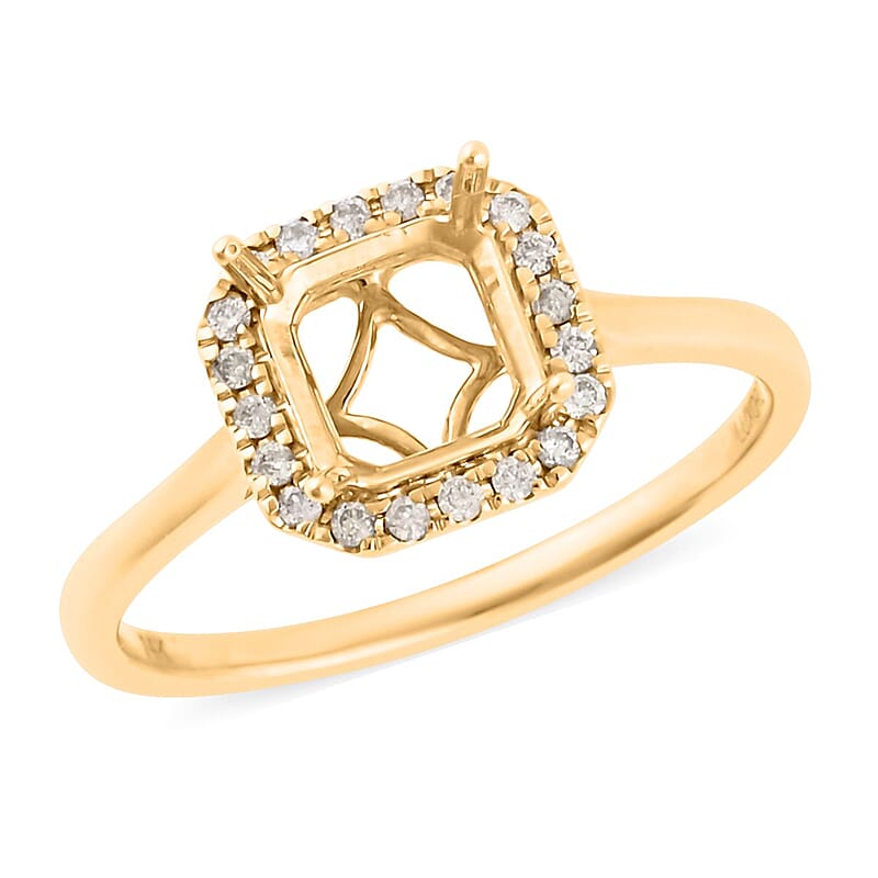 Luxoro 14K Yellow Gold Mounting Ring (Size 7.0)