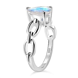 Rainbow Moonstone 1.59 ctw Ring in Sterling Silver (Size 11.5)