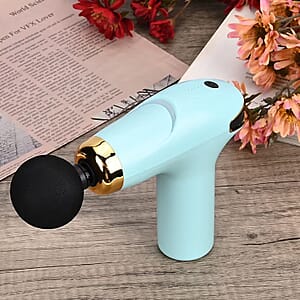 Soulsmart Rechargeable and Portable Massage Gun with 8 Replaceable Head - Sky Blue (30w, 7.4v)
