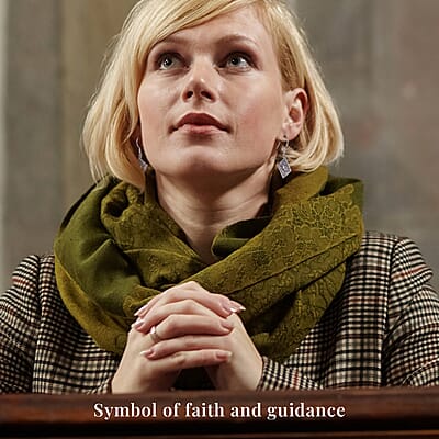 D'Joy Artisan Crafted Sterling Silver Holy Cross Bible Earrings (5.35 Grams)