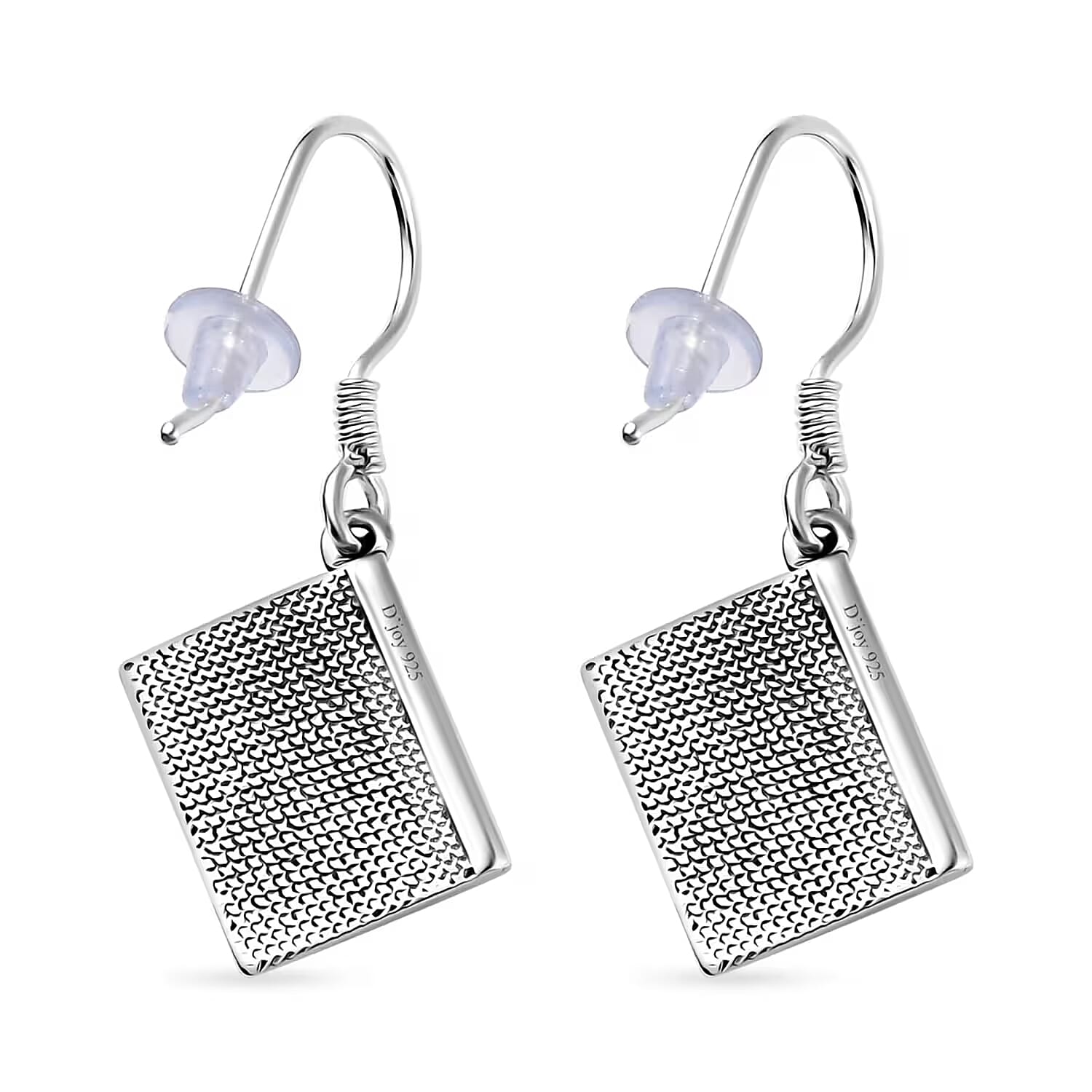D'Joy Artisan Crafted Sterling Silver Holy Cross Bible Earrings (5.35 Grams) (Del. in 5-7 Days)