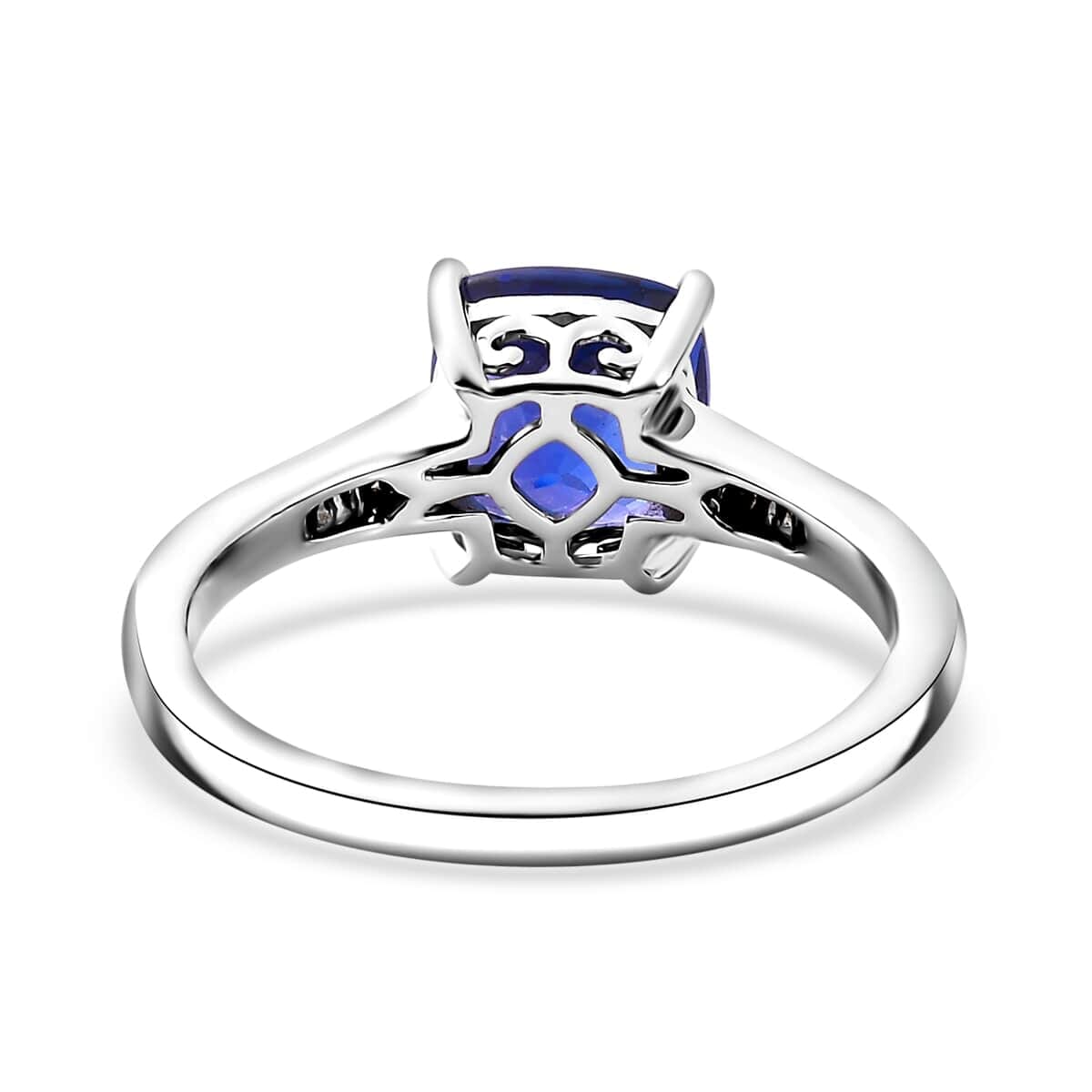 Rhapsody AAAA Tanzanite and E-F VS2 Diamond 2.85 ctw Ring in 950 Platinum (Size 11.0) 5.50 Grams image number 4
