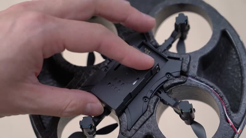 TLV Remote-Controlled 4-Axis foam UFO with Gyroscope - Black (6.6"x6.6"x2.3")