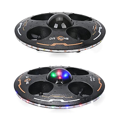 Remote-Controlled 4-Axis foam UFO with Gyroscope - Black