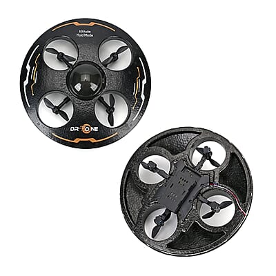 Remote-Controlled 4-Axis foam UFO with Gyroscope - Black