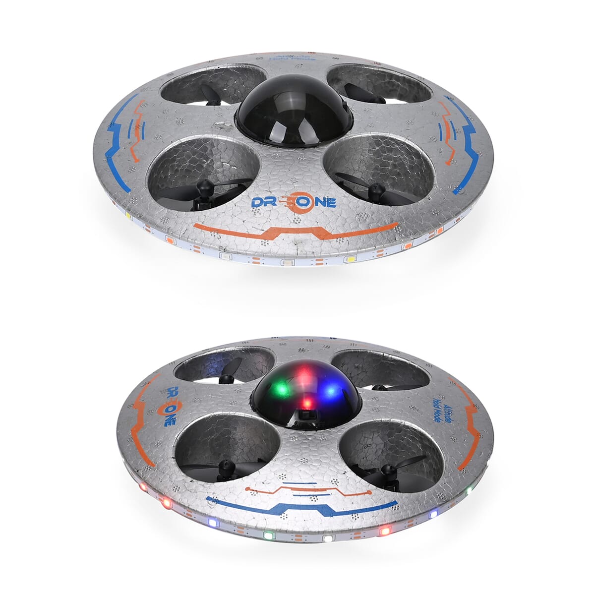 Remote-Controlled 4-Axis foam UFO with Gyroscope - Gray image number 1