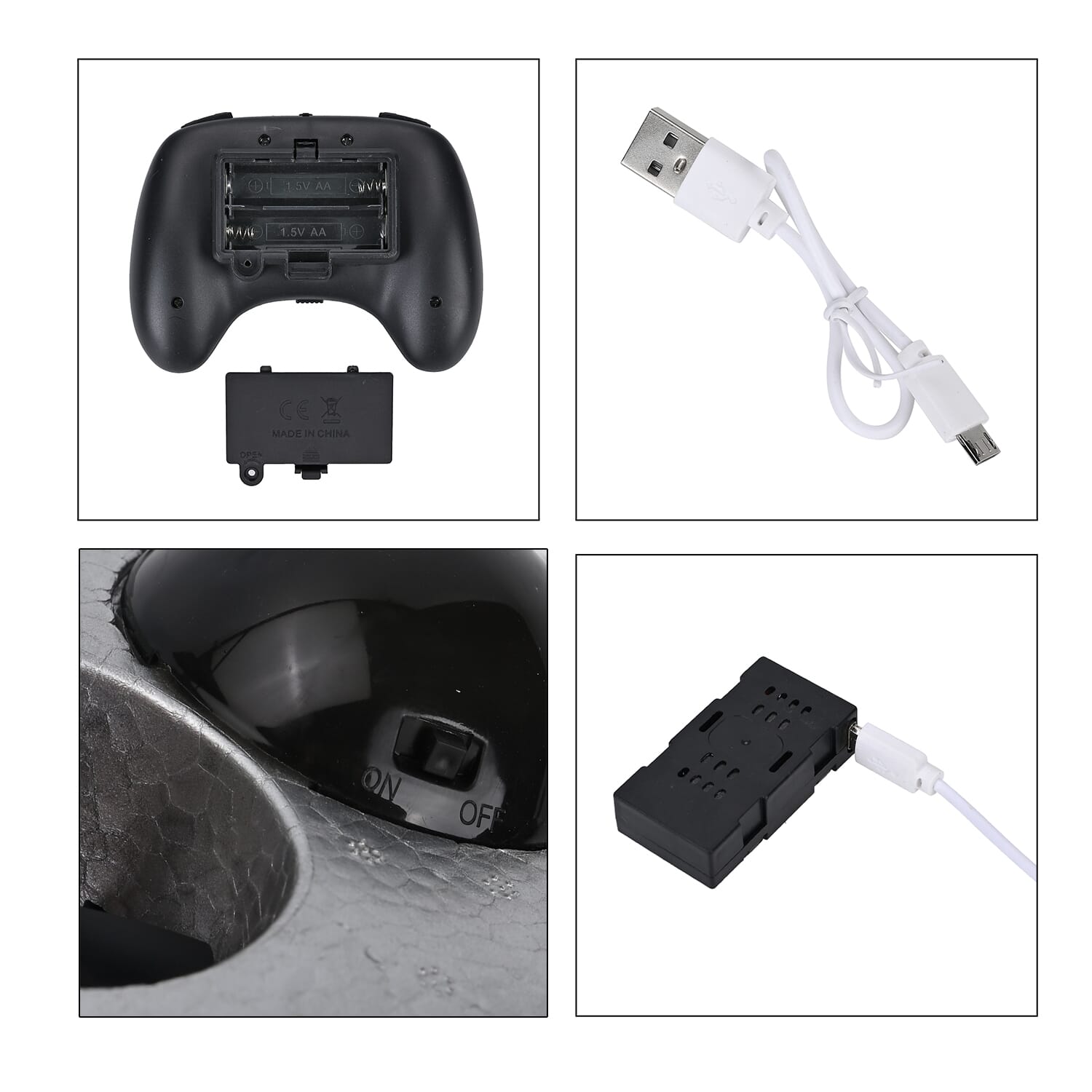 Buy Remote-Controlled 4-Axis foam UFO with Gyroscope - Gray
