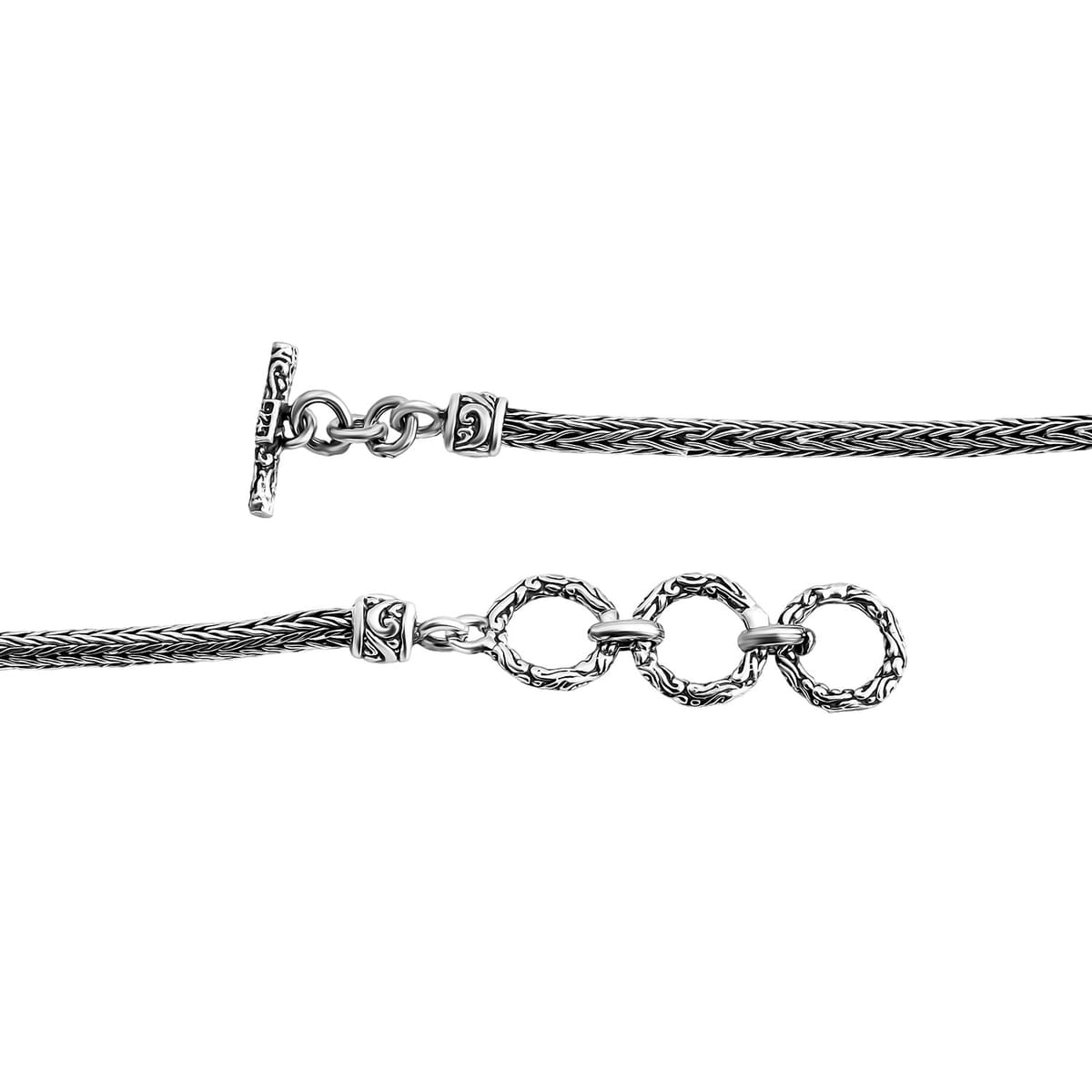 Bali Legacy Dragonfly with Tulang Naga Chain Bracelet in Sterling Silver (6.50-8.0In) 9.65 Grams image number 4