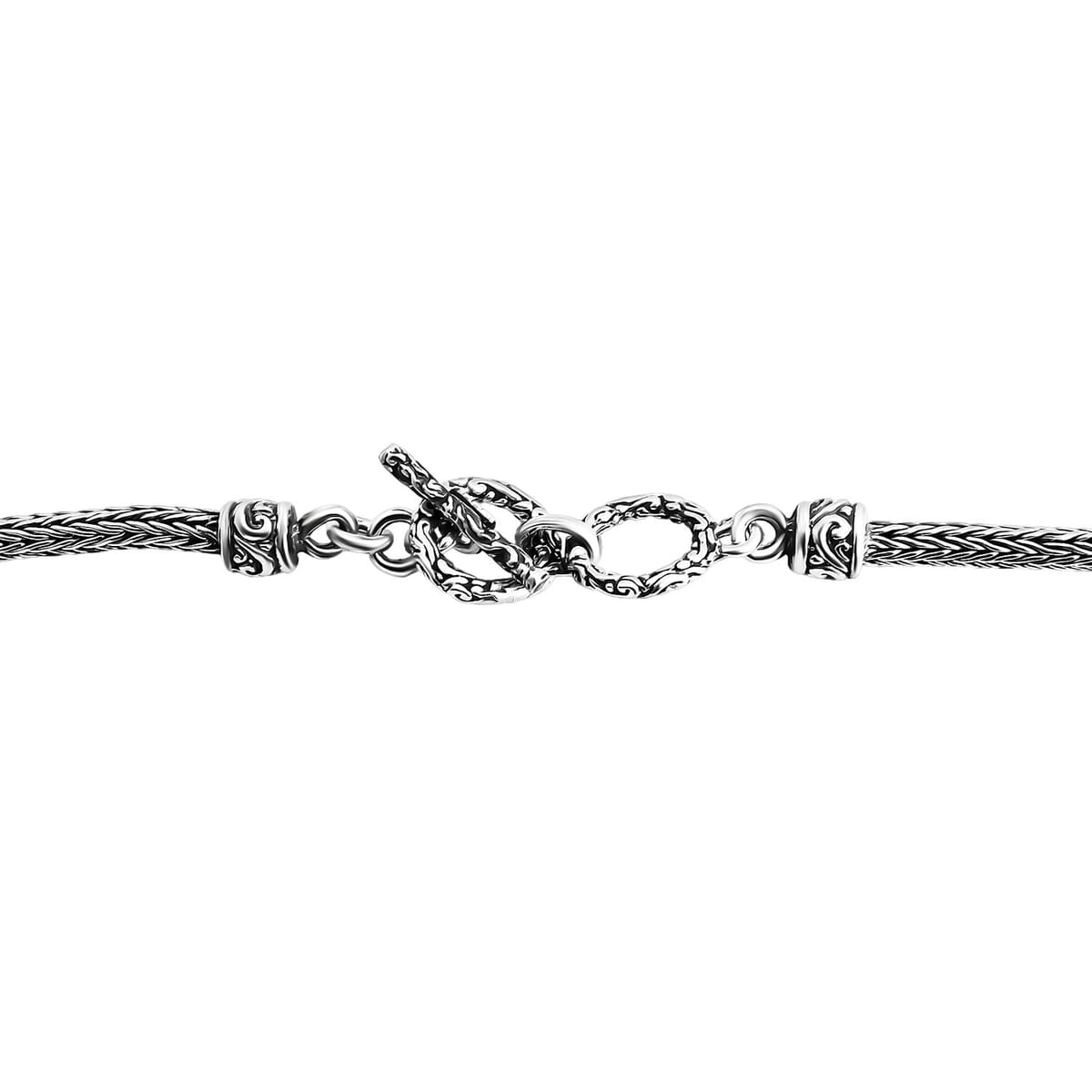 Bali Legacy Elephant with Tulang Naga Chain Necklace in Sterling Silver 23 Grams 20 Inches image number 6
