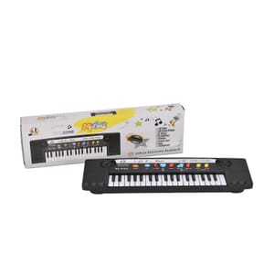 37 Keys Piano with Microphone (Equipped with 37 Keys, 24 Demo Songs, 3 Tones, 8 Rhythms, and 2 Tempo/2 Volume)