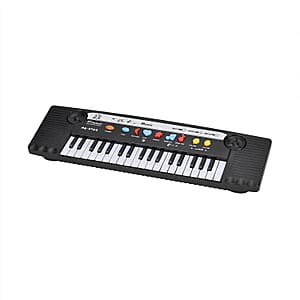37 Keys Piano with Microphone (Equipped with 37 Keys, 24 Demo Songs, 3 Tones, 8 Rhythms, and 2 Tempo/2 Volume)