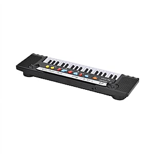 37 Keys Piano with Microphone (Equipped with 37 Keys, 24 Demo Songs, 3 Tones, 8 Rhythms, and 2 Tempo/2 Volume)