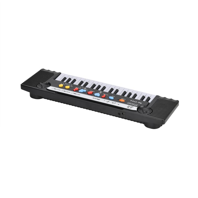37 Keys Piano with Microphone (Equipped with 37 Keys, 24 Demo Songs, 3 Tones, 8 Rhythms, and 2 Tempo/2 Volume)