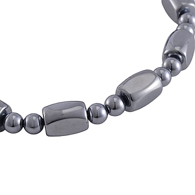 Terahertz 110.00 ctw Beaded Stretch Anklet (9-9.5In)