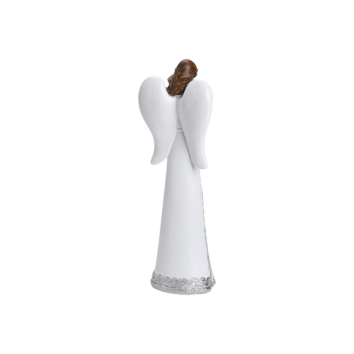 Resin Angel Holding Flowers Figurine
