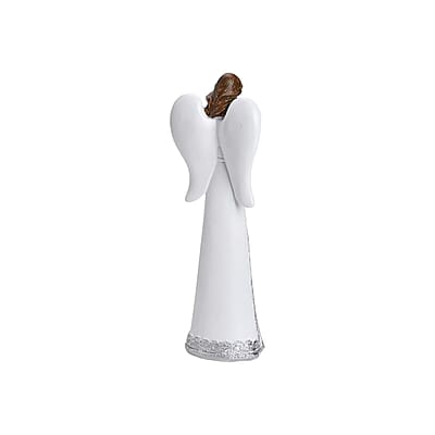 Resin Angel Holding Flowers Figurine