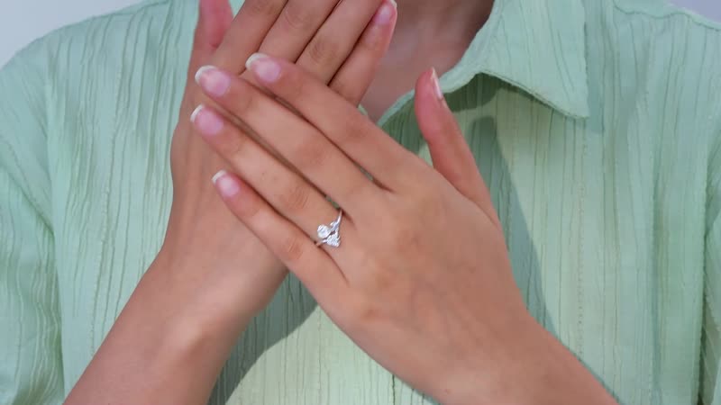 Diamond Accent Ring in Sterling Silver (Size 10.0)