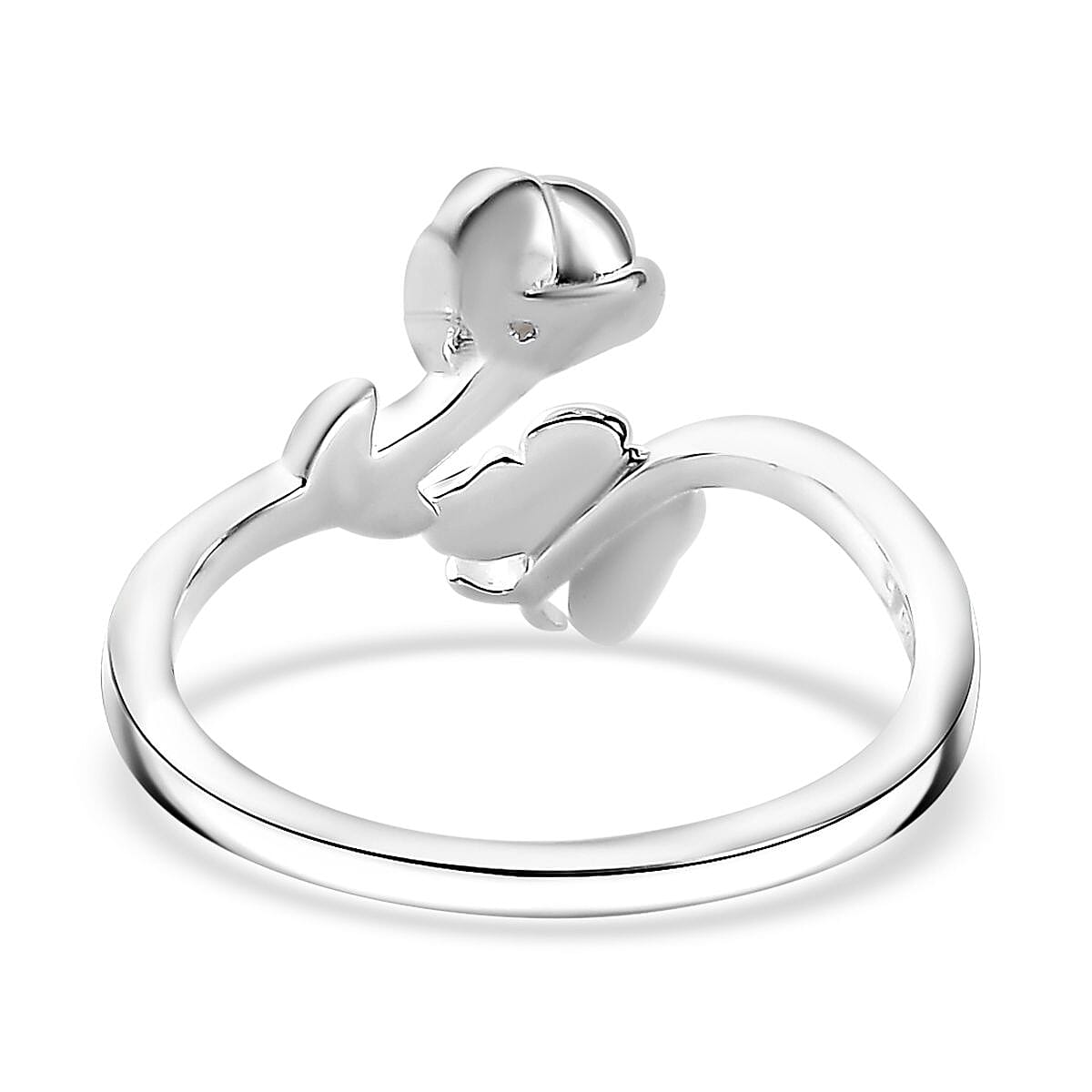 Diamond Accent Ring in Sterling Silver (Size 7.0) image number 4