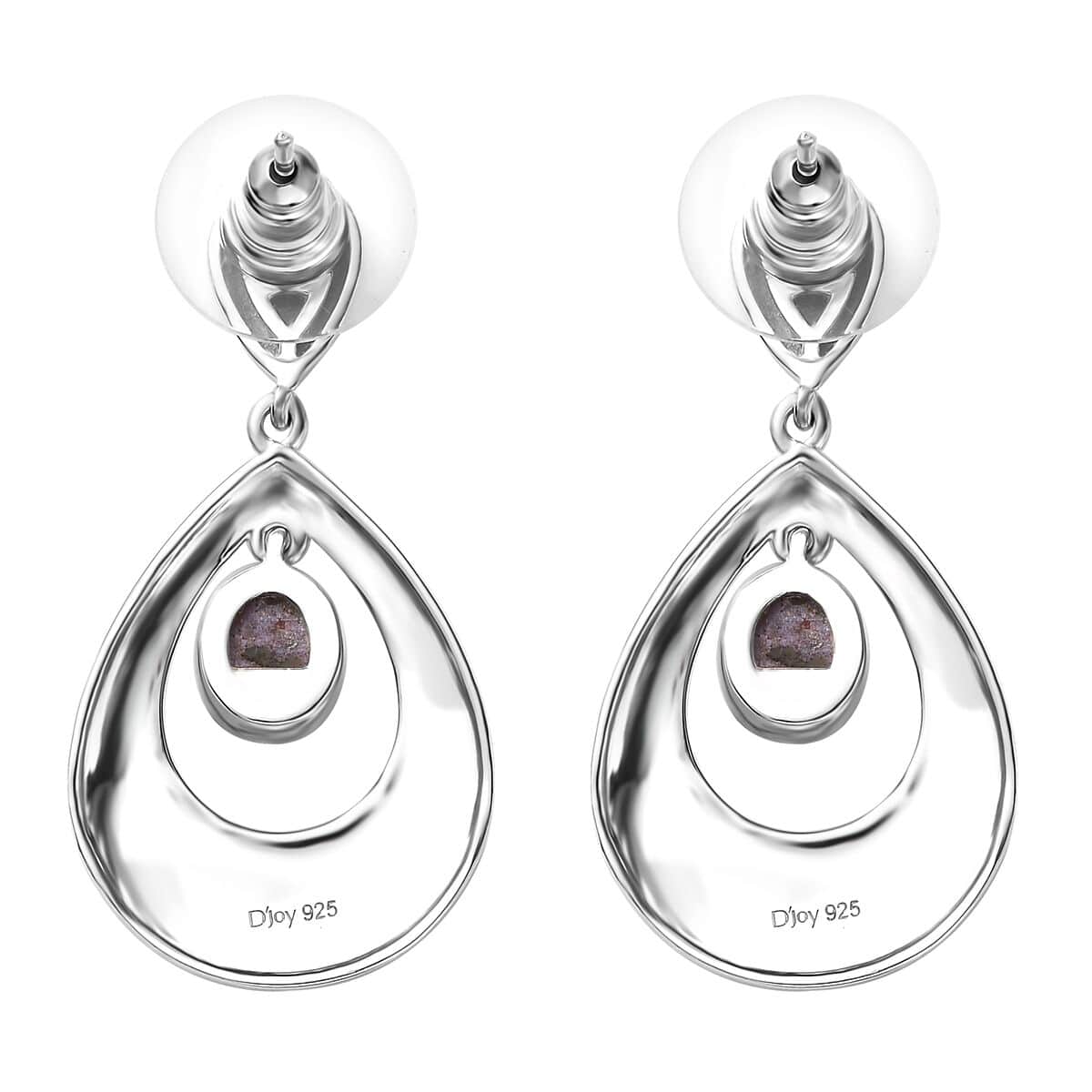 Indian Star Ruby Drop Earrings in Rhodium Over Sterling Silver 3.10 ctw image number 3