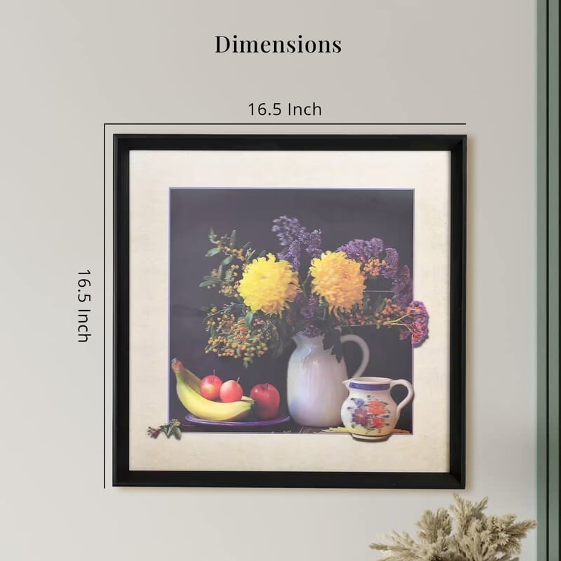 Decorative Flower Photo Frame