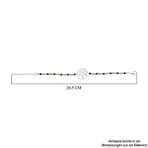 Multi Gemstone 18.00 ctw Bracelet in Sterling Silver (6.50 In)