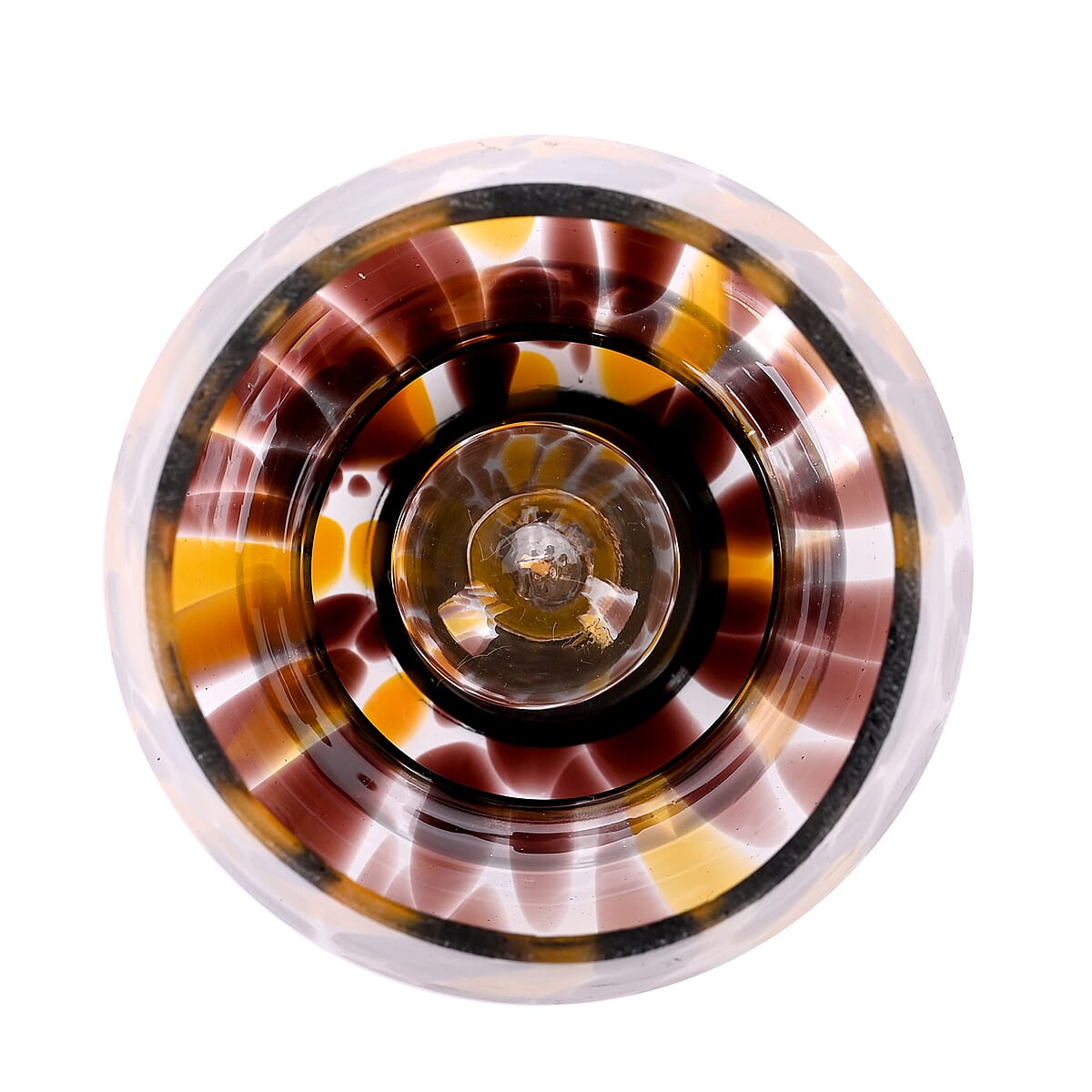 Brown Mushroom-shaped Glass Table Lamp (2xAAA Not Included) image number 4